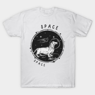 Astronaut dog in space T-Shirt